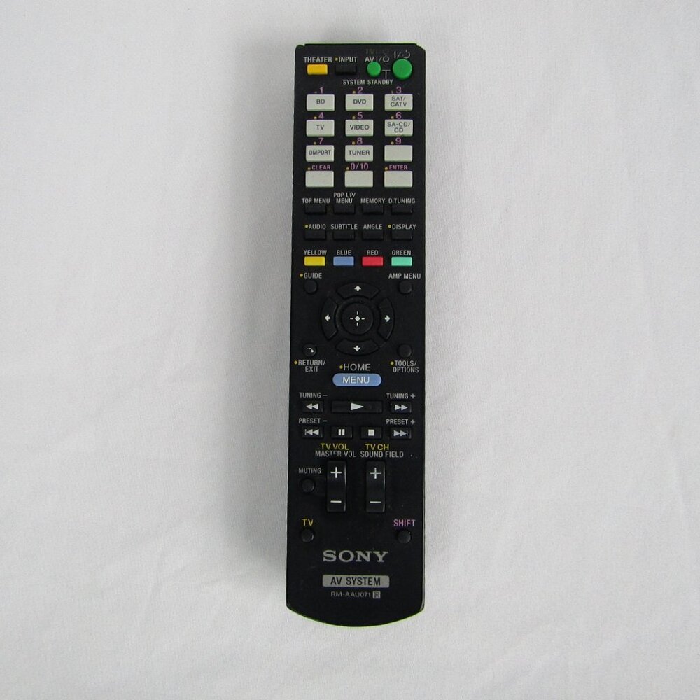 SONY REMOTE | RM-AAU071 For Sony Audio/Video AV Receiver Remote Control HTCT150